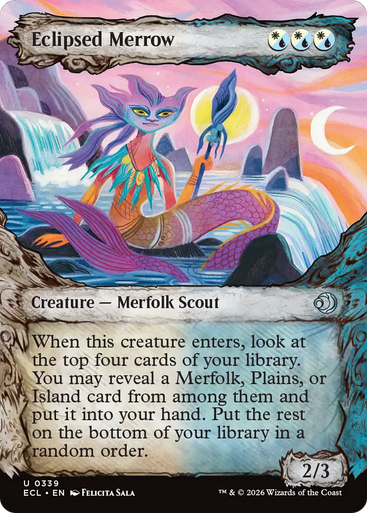 Eclipsed Merrow (Fable Frame) | Lorwyn Eclipsed、Magic: The Gathering、kayou