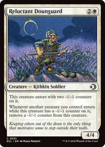 Reluctant Dounguard (Foil) | Lorwyn Eclipsed、Magic: The Gathering、kayou