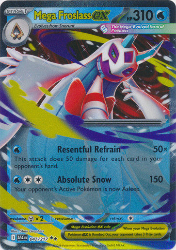 ME Ascended Heroes 047/217 Mega Froslass ex (Half Art)、Pokemon、kayou