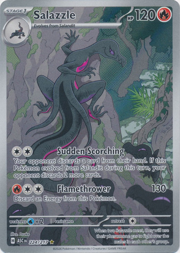 ME Ascended Heroes 224/217 Salazzle (Illustration Rare)、Pokemon、kayou