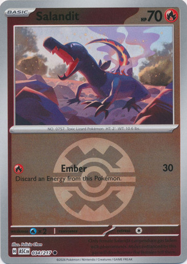 ME Ascended Heroes 034/217 Salandit (Reverse Holo BALL SYMBOL)、Pokemon、kayou