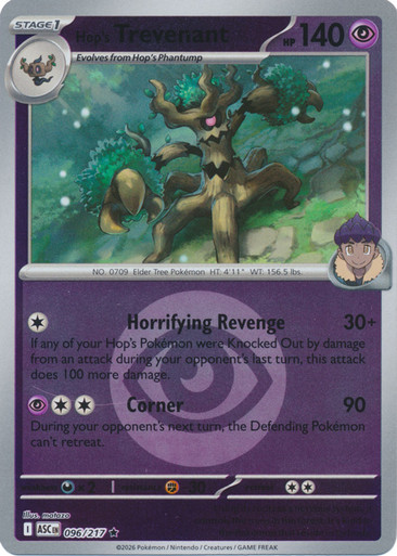 ME Ascended Heroes 096/217 Hop's Trevenant (Reverse Holo ENERGY SYMBOL)、Pokemon、kayou