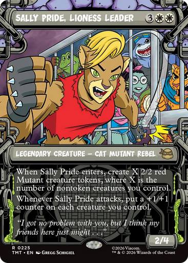 Sally Pride, Lioness Leader (Showcase Frame) | Teenage Mutant Ninja Turtles、Magic: The Gathering、kayou