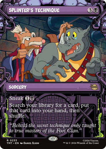 Splinter's Technique (Showcase Frame) | Teenage Mutant Ninja Turtles、Magic: The Gathering、kayou