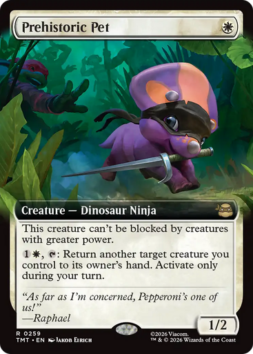 Prehistoric Pet (Extended Art) | Teenage Mutant Ninja Turtles、Magic: The Gathering、kayou