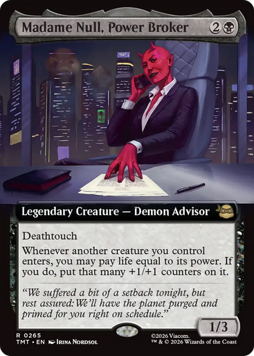 Madame Null, Power Broker (Extended Art) | Teenage Mutant Ninja Turtles、Magic: The Gathering、kayou