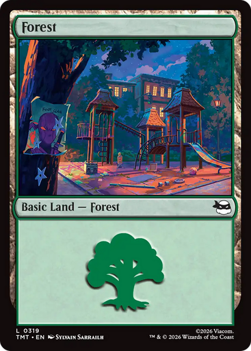 Forest (#319) | Teenage Mutant Ninja Turtles、Magic: The Gathering、kayou