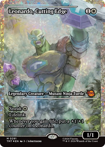Leonardo, Cutting Edge (Japan Showcase Fracture Foil) | Teenage Mutant Ninja Turtles、Magic: The Gathering、kayou