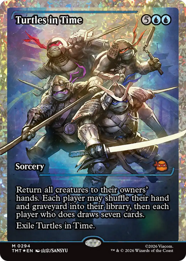 Turtles in Time (Japan Showcase Fracture Foil) | Teenage Mutant Ninja Turtles、Magic: The Gathering、kayou