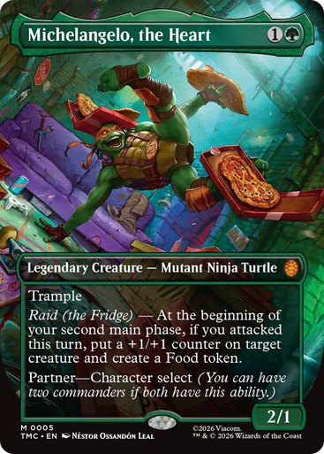 Michelangelo, the Heart (Borderless Art) | Teenage Mutant Ninja Turtles Eternal、Magic: The Gathering、kayou