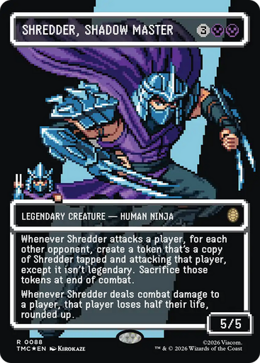 Shredder, Shadow Master (Borderless Pixel Surge Foil) | Teenage Mutant Ninja Turtles Eternal、Magic: The Gathering、kayou