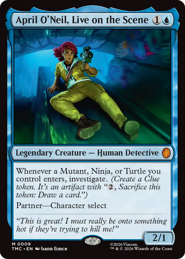 April O'Neil, Live on the Scene (Surge Foil) | Teenage Mutant Ninja Turtles Eternal、Magic: The Gathering、kayou