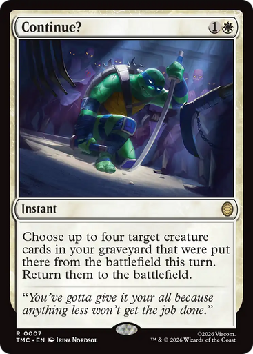 Continue? (Surge Foil) | Teenage Mutant Ninja Turtles Eternal、Magic: The Gathering、kayou