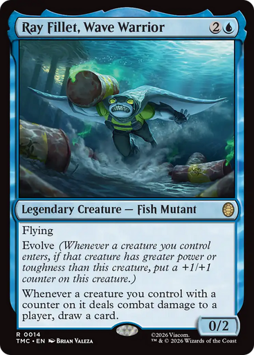 Ray Fillet, Wave Warrior (Surge Foil) | Teenage Mutant Ninja Turtles Eternal、Magic: The Gathering、kayou