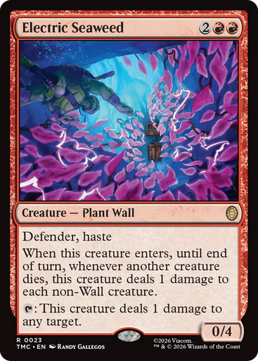 Electric Seaweed (Surge Foil) | Teenage Mutant Ninja Turtles Eternal、Magic: The Gathering、kayou