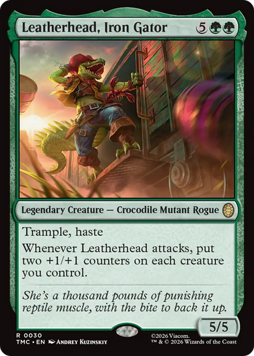 Leatherhead, Iron Gator (Surge Foil) | Teenage Mutant Ninja Turtles Eternal、Magic: The Gathering、kayou