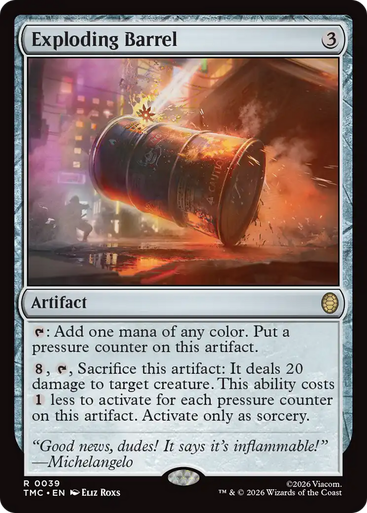 Exploding Barrel (Surge Foil) | Teenage Mutant Ninja Turtles Eternal、Magic: The Gathering、kayou