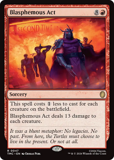 Blasphemous Act (Surge Foil) | Teenage Mutant Ninja Turtles Eternal、Magic: The Gathering、kayou
