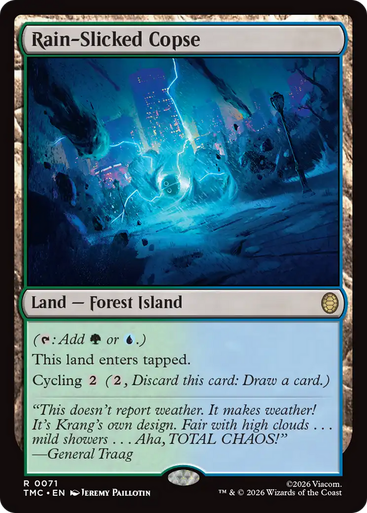 Rain-Slicked Copse (Surge Foil) | Teenage Mutant Ninja Turtles Eternal、Magic: The Gathering、kayou