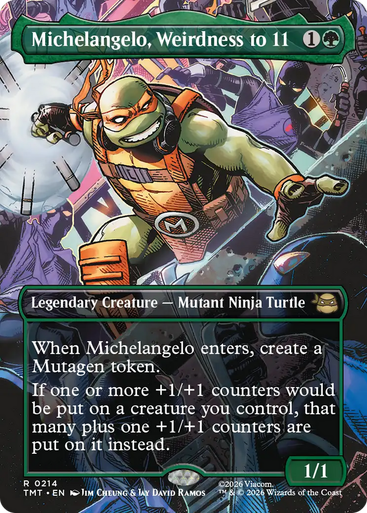 Michelangelo, Weirdness to 11 (Borderless Scene) | Teenage Mutant Ninja Turtles、Magic: The Gathering、kayou