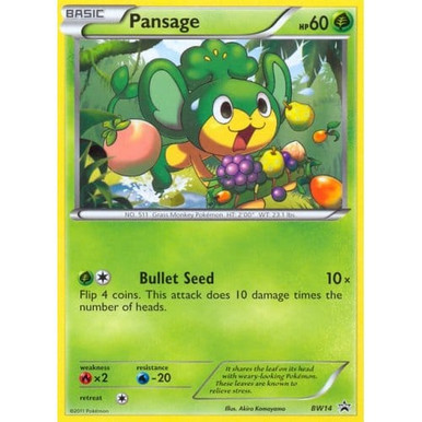 Black & White Promo BW14 Pansage、Pokemon、kayou