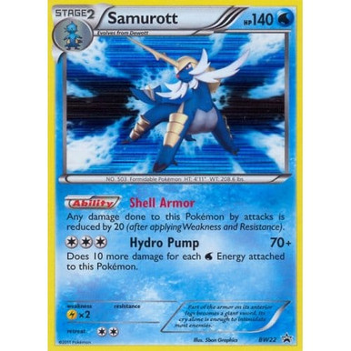 Black & White Promo BW22 Samurott、Pokemon、kayou