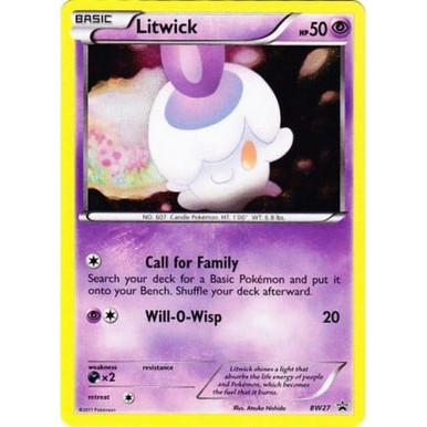 Black & White Promo BW27 Litwick、Pokemon、kayou