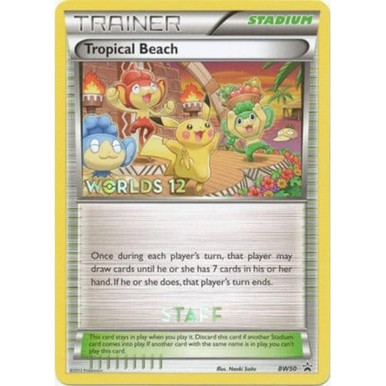 Black & White Promo BW50 Tropical Beach Worlds 2012 (Staff Stamp)、Pokemon、kayou