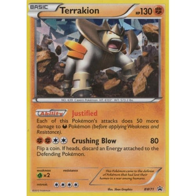 Black & White Promo BW71 Terrakion、Pokemon、kayou
