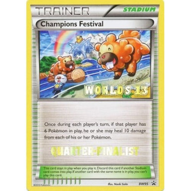 Black & White Promo BW95 Champions Festival Worlds 2013 (Quarter Finalist Stamp)、Pokemon、kayou