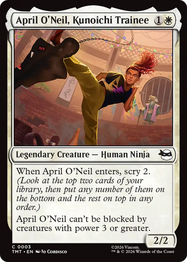 April O'Neil, Kunoichi Trainee (Foil) | Teenage Mutant Ninja Turtles、Magic: The Gathering、kayou