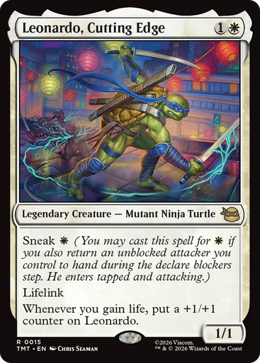 Leonardo, Cutting Edge (Foil) | Teenage Mutant Ninja Turtles、Magic: The Gathering、kayou