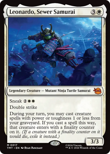 Leonardo, Sewer Samurai (Foil) | Teenage Mutant Ninja Turtles、Magic: The Gathering、kayou