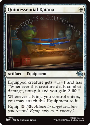 Quintessential Katana (Foil) | Teenage Mutant Ninja Turtles、Magic: The Gathering、kayou