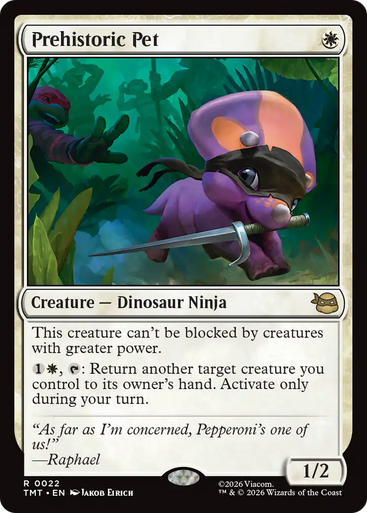 Prehistoric Pet (Foil) | Teenage Mutant Ninja Turtles、Magic: The Gathering、kayou