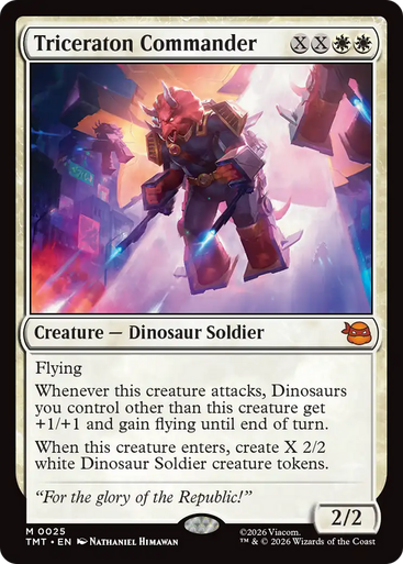 Triceraton Commander (Foil) | Teenage Mutant Ninja Turtles、Magic: The Gathering、kayou