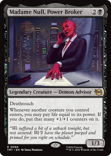Madame Null, Power Broker (Foil) | Teenage Mutant Ninja Turtles、Magic: The Gathering、kayou
