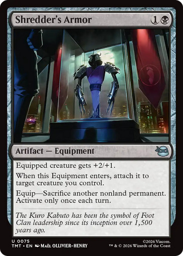 Shredder's Armor (Foil) | Teenage Mutant Ninja Turtles、Magic: The Gathering、kayou