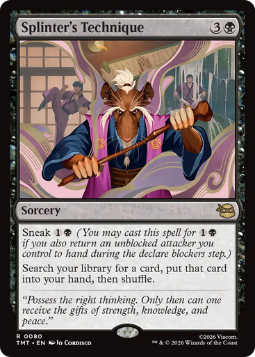 Splinter's Technique (Foil) | Teenage Mutant Ninja Turtles、Magic: The Gathering、kayou