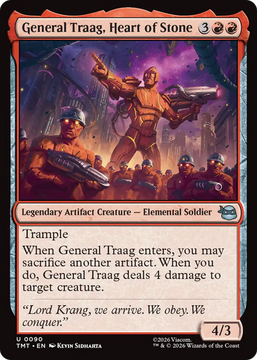 General Traag, Heart of Stone (Foil) | Teenage Mutant Ninja Turtles、Magic: The Gathering、kayou