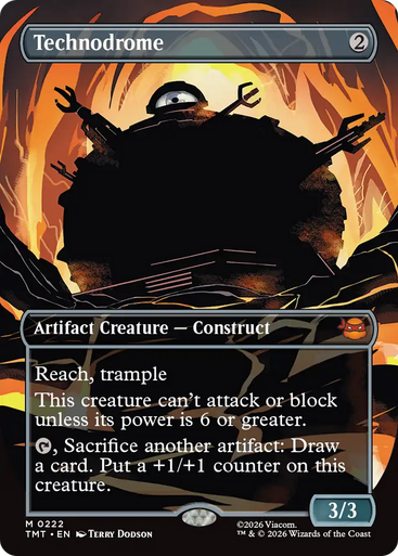 Technodrome (Borderless Silhouette Foil) | Teenage Mutant Ninja Turtles、Magic: The Gathering、kayou