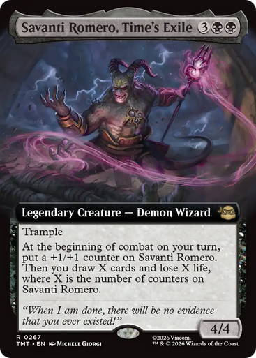 Savanti Romero, Time's Exile (Extended Art Foil) | Teenage Mutant Ninja Turtles、Magic: The Gathering、kayou
