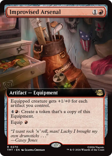 Improvised Arsenal (Extended Art Foil) | Teenage Mutant Ninja Turtles、Magic: The Gathering、kayou