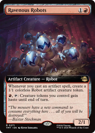 Ravenous Robots (Extended Art Foil) | Teenage Mutant Ninja Turtles、Magic: The Gathering、kayou