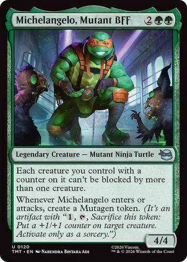 Michelangelo, Mutant BFF (Foil) | Teenage Mutant Ninja Turtles、Magic: The Gathering、kayou
