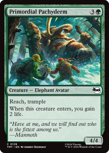 Primordial Pachyderm (Foil) | Teenage Mutant Ninja Turtles、Magic: The Gathering、kayou