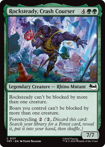 Rocksteady, Crash Courser (Foil) | Teenage Mutant Ninja Turtles、Magic: The Gathering、kayou
