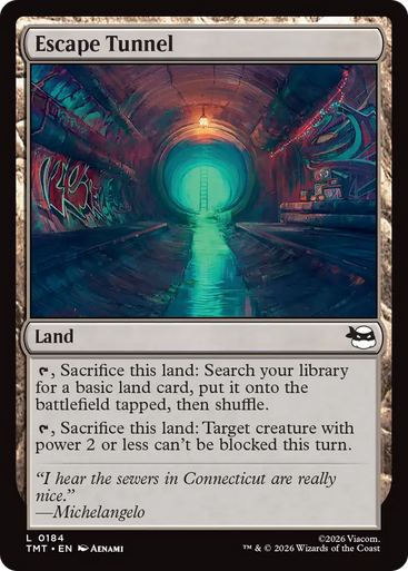 Escape Tunnel (Foil) | Teenage Mutant Ninja Turtles、Magic: The Gathering、kayou