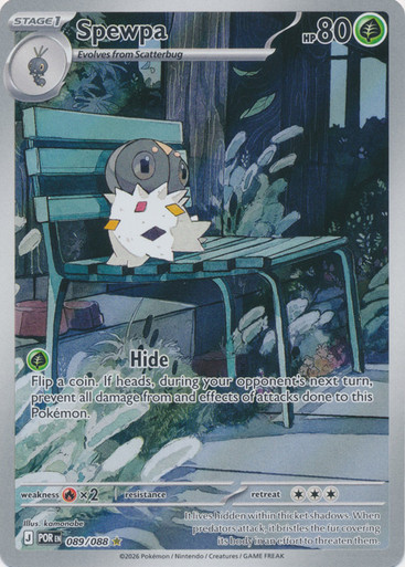 spewpa pokemon card Pokemon Card Spewpa AR 81/80 M3 Munikis Zero Japanese main image 1