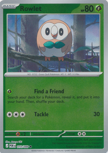 ME Perfect Order 010/088 Rowlet (Reverse Holo)、Pokemon、kayou